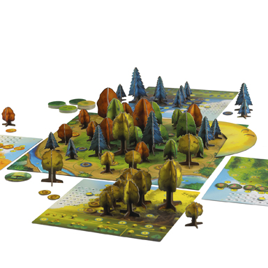 Photosynthesis is a board game that requires you to use strategy to grow your trees and expand your forest. 