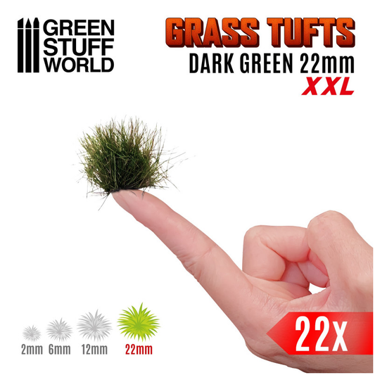 XXL Dark Green Grass Tufts