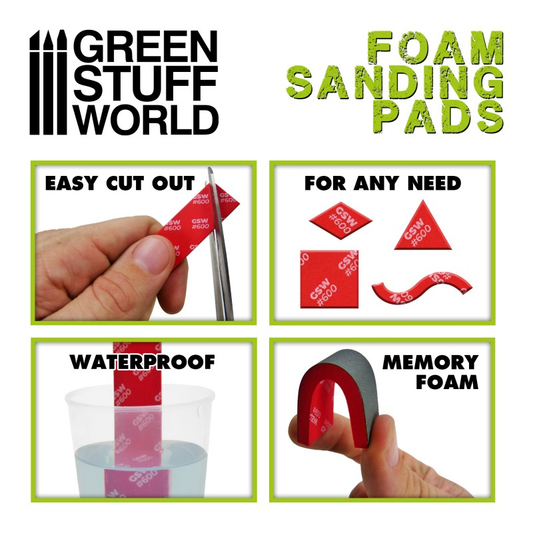 Medium grit foam sanding pads nu...