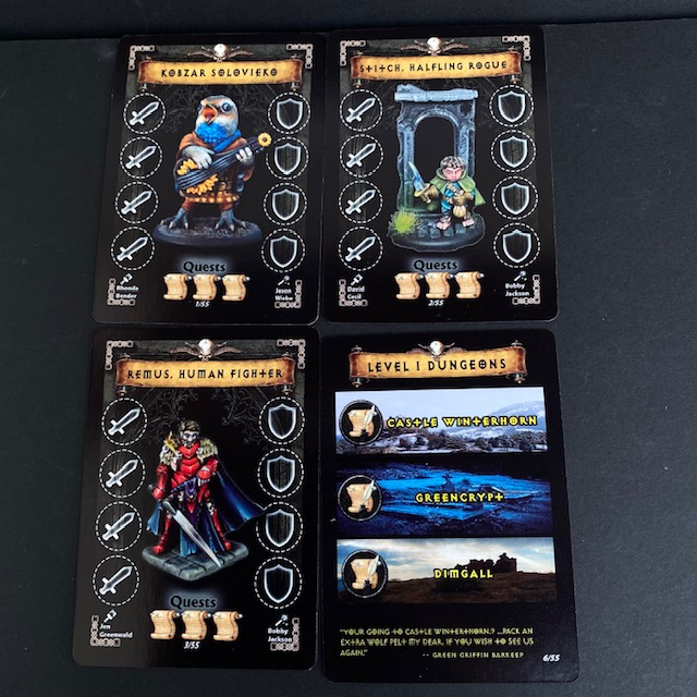 Dungeon Crawl Collectable Cards - Reaper Miniatures