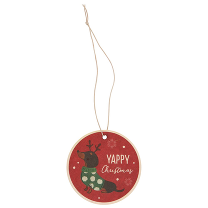 Dachshund Christmas Air freshener - Cinnamon Scented