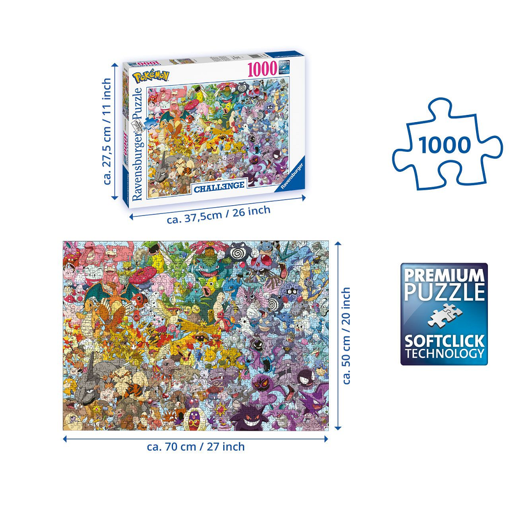 Pokémon Challenge1000 Piece Ravensburger Jigsaw Puzzle