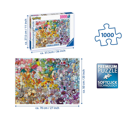 Pokémon Challenge1000 Piece Ravensburger Jigsaw Puzzle