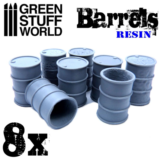 A set of resin oil barrels by Gr...