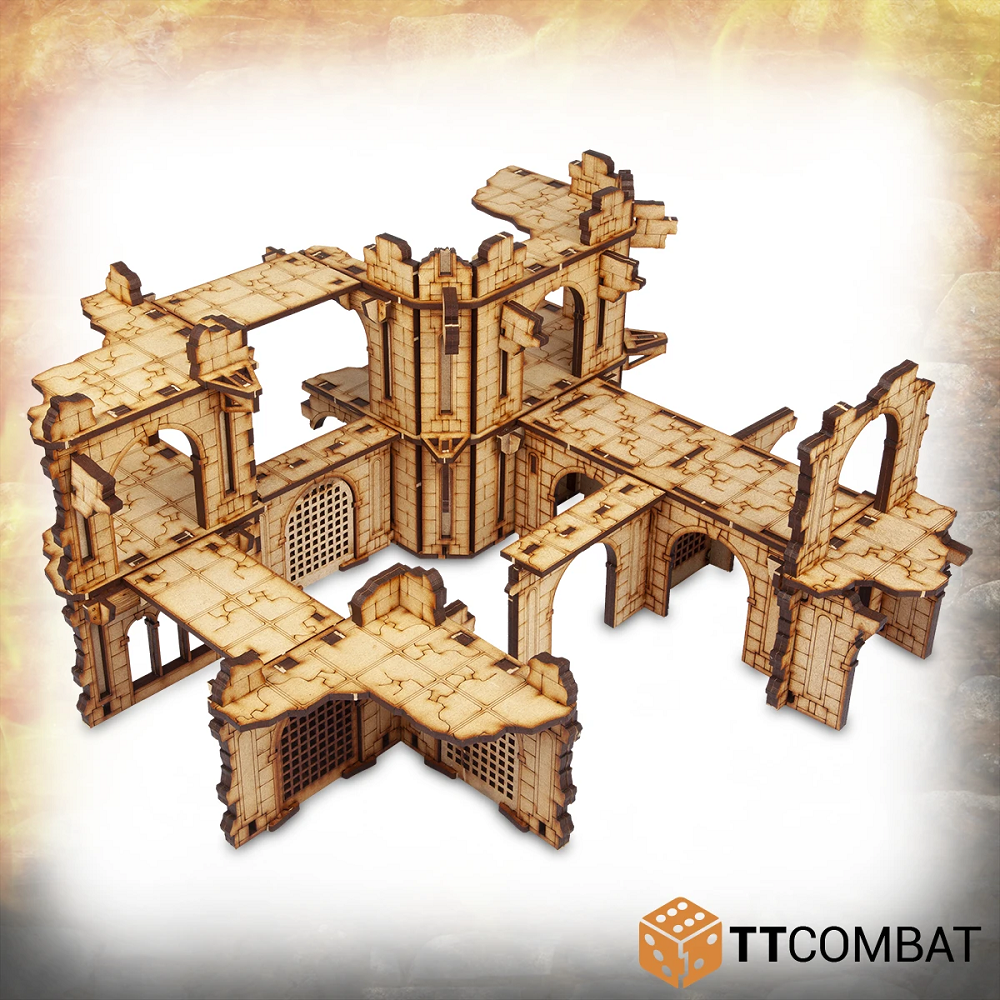 Derelict Enclave by TT Combat, multi level MDF scenery for your tabletop game. 