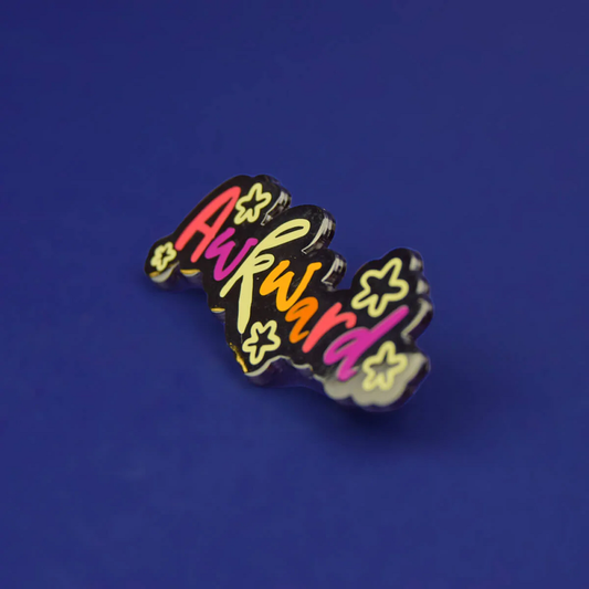 Awkward Enamel Pin Badge