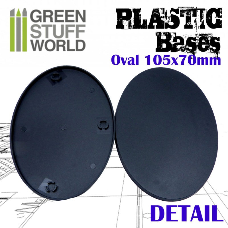 Plastic Bases - Oval Pill 105x70mm -9892- Green Stuff World