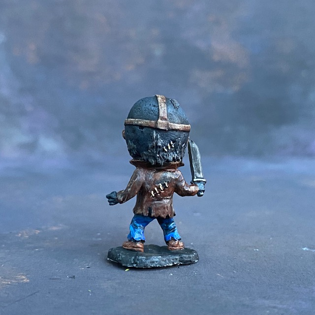 A metal Reaper Miniature Jake from the Bonesylvanian range hand painted by Mrs MLG