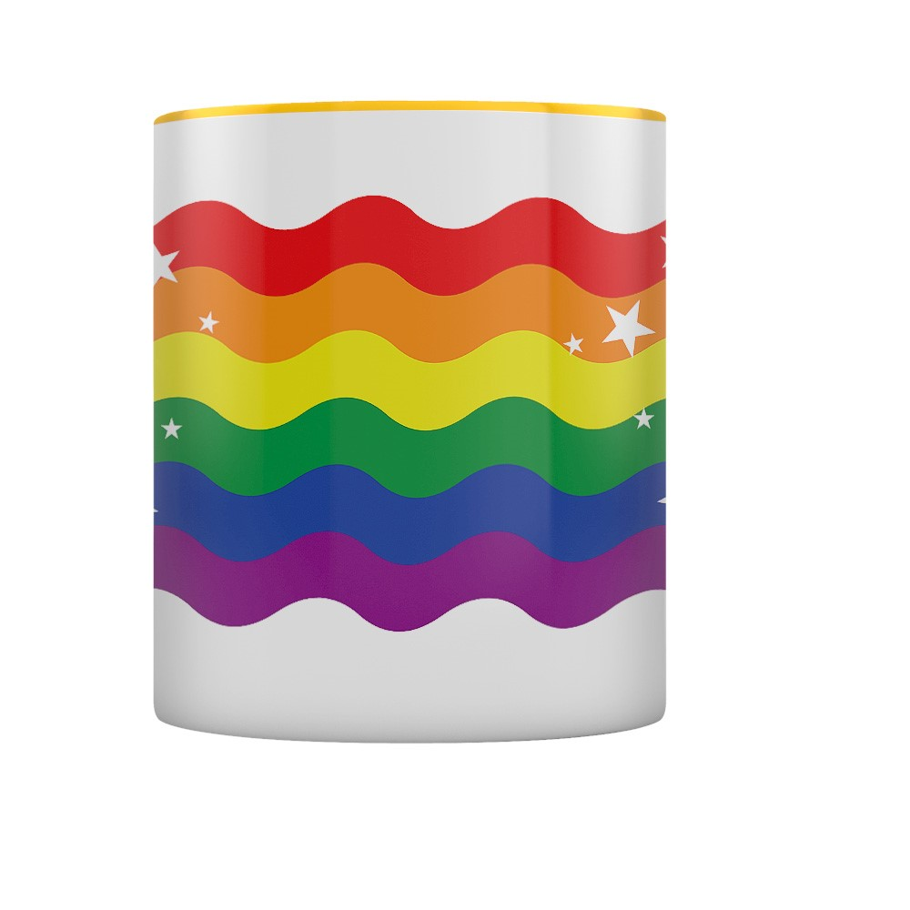 Rainbow Reaper Waves Yellow Inner Mug