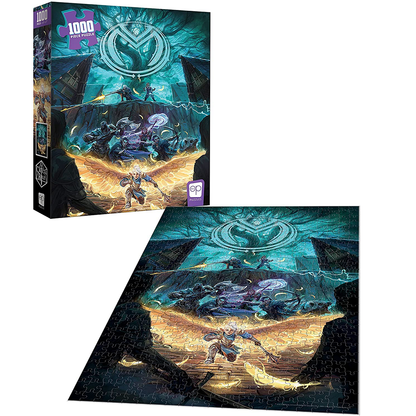 Critical Role Vox Machina Heroes of Whitestone 1000 Piece Jigsaw Puzzle features the band of adventurers from Critical Role Vox Machina campaign