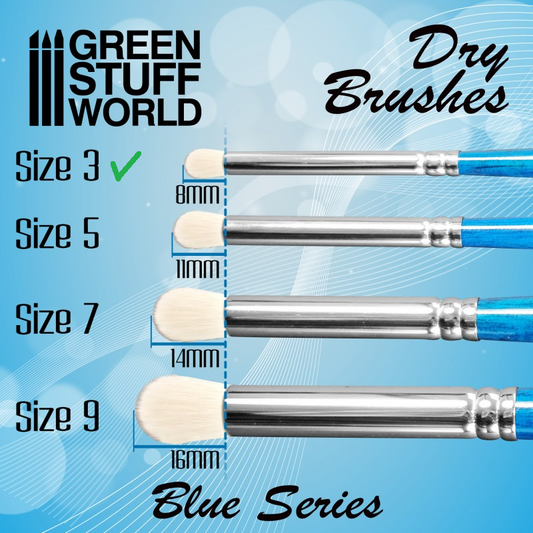 Blue Series Dry Brush Size 3 -GSW