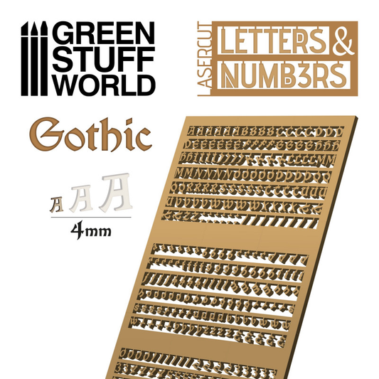 green stuff world Gothic 4mm Let...