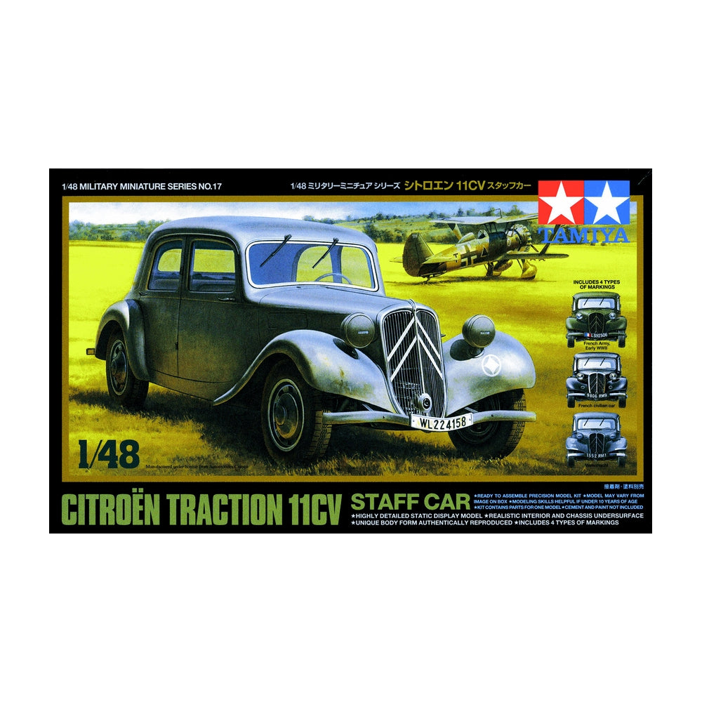 Citroen Traction 11CV Staff Car - Tamiya 1/48 Military Model