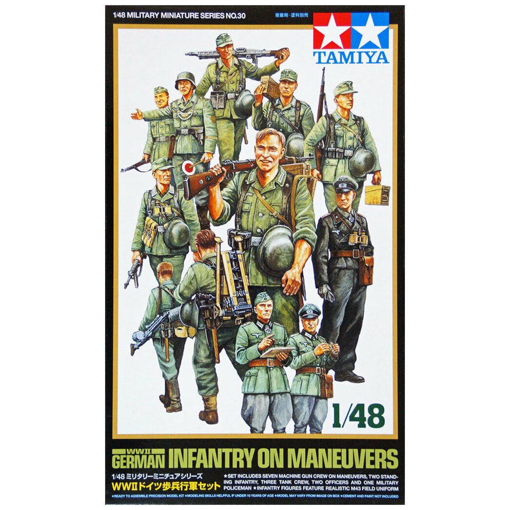 German Infantry On Manoeuvres - Tamiya 1/48 Scale Figures