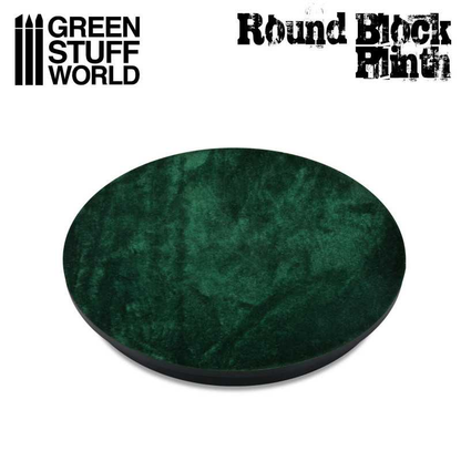 8cm Black Round Top Display Plinth by Green Stuff World