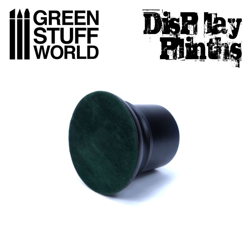 4.5cm Black Round Block Plinth - Green Stuff World