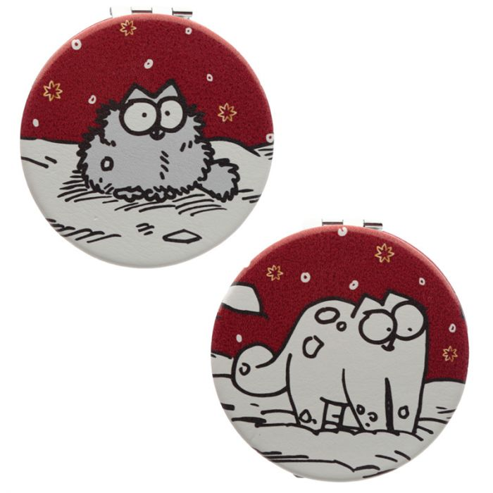 Simon's Cat Christmas Compact Mirror