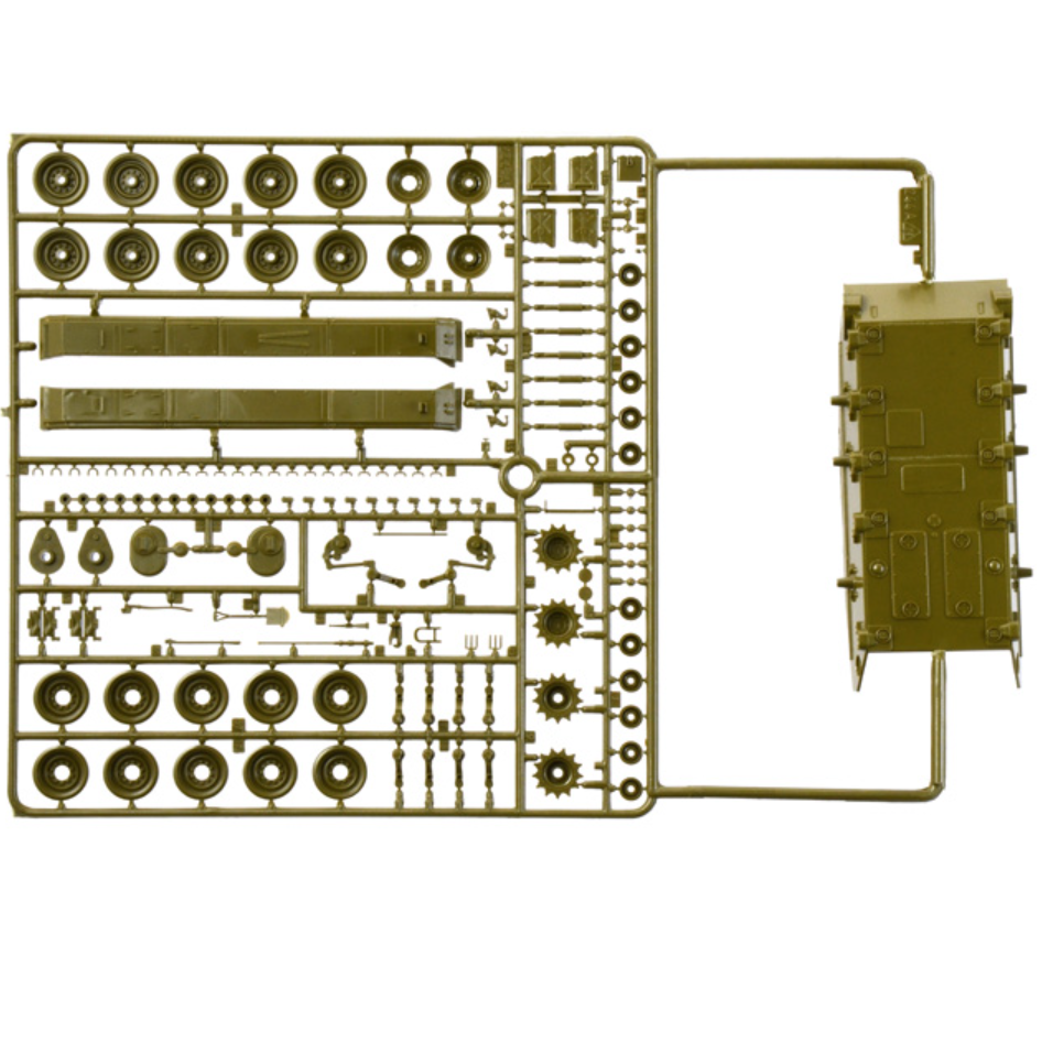 sprue from the M24 Chaffee scale model 