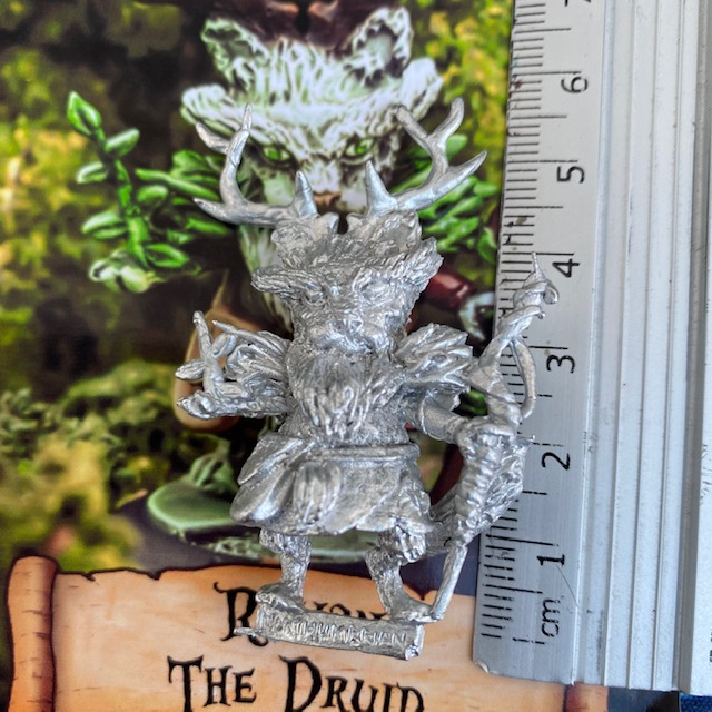 Rowan The Druid from the Cats Of Crumptown range by Northumbrian Tin Soldier is a cat miniature