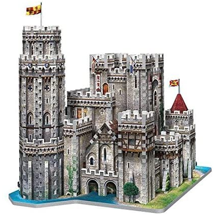 Camelot Castle Wrebbit 3D Puzzle lets you use the 865 foam backed puzzle pieces to create this amazing castle from the time of King Arthur making a great display piece.