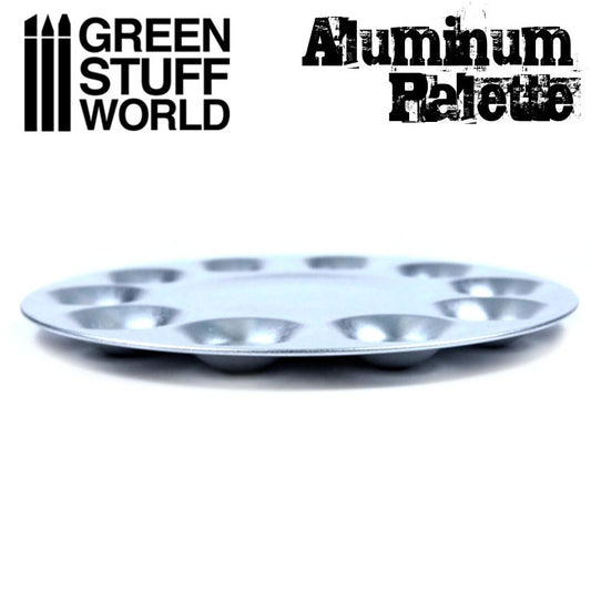 Round Aluminium Mixing Palette -...