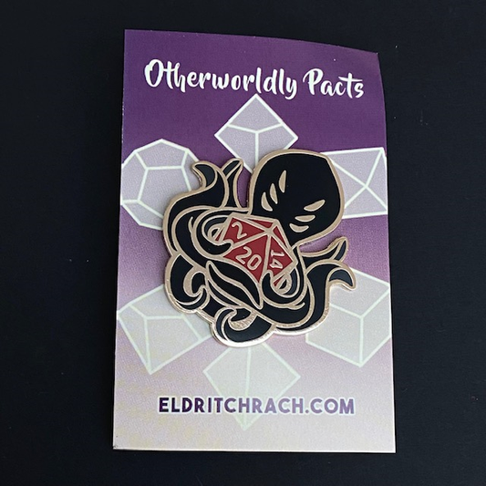 Otherworldly Pacts Red D20 Pin B...