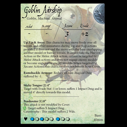 Moonstone Goblin Airship card