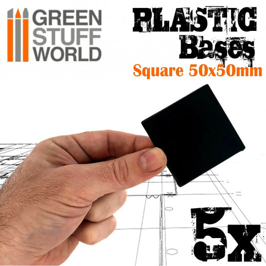 Plastic Square Bases 50x50 mm -9...