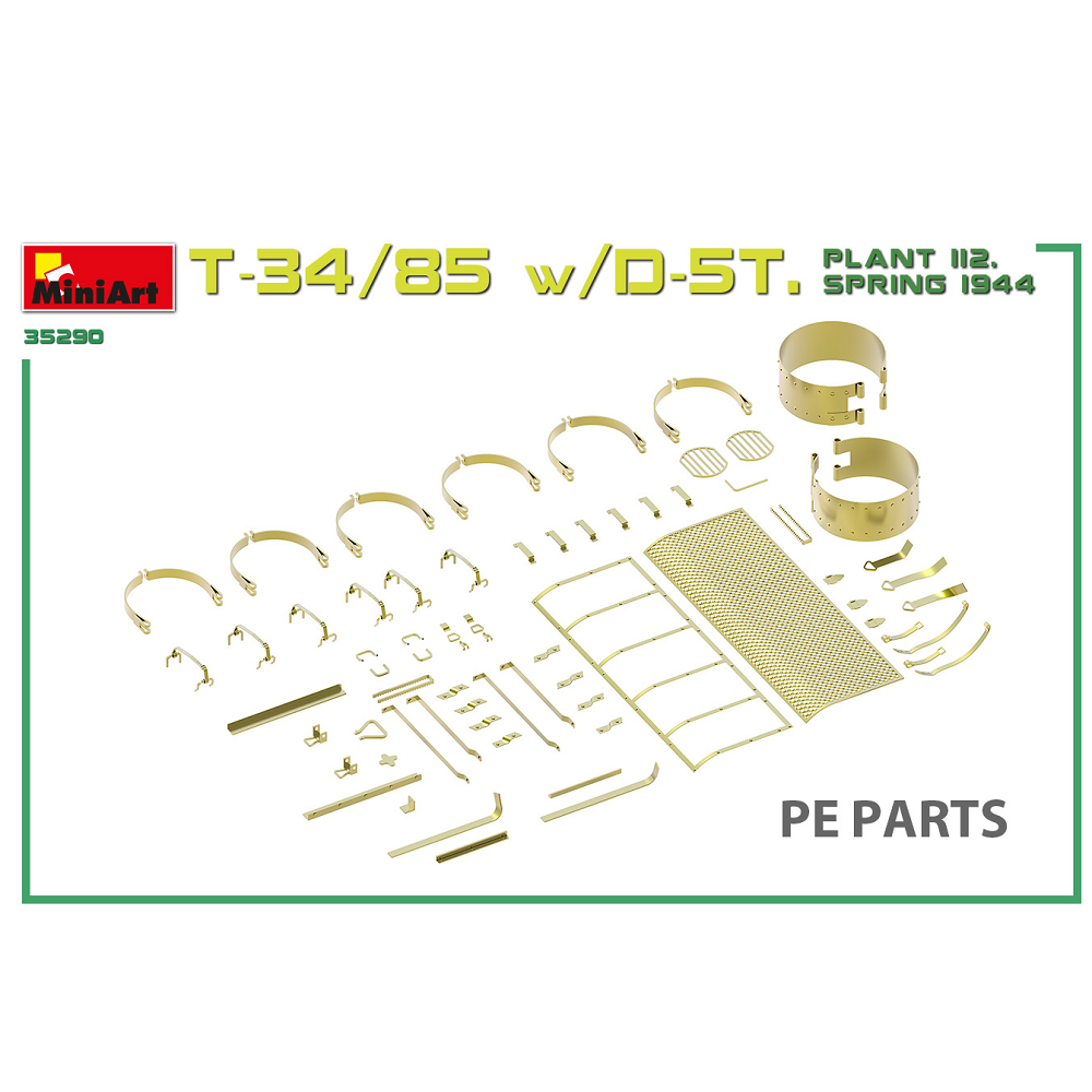 T-34/85 w/D-5T Interior Kit - picture of some parts