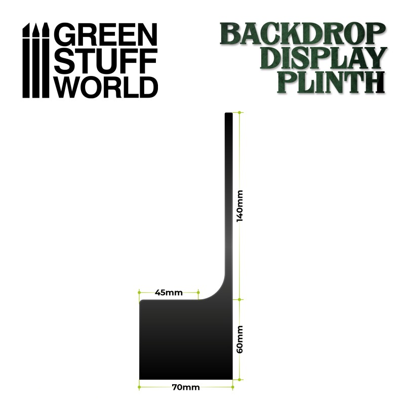 14cm Backdrop Display Plinth - Green Stuff World