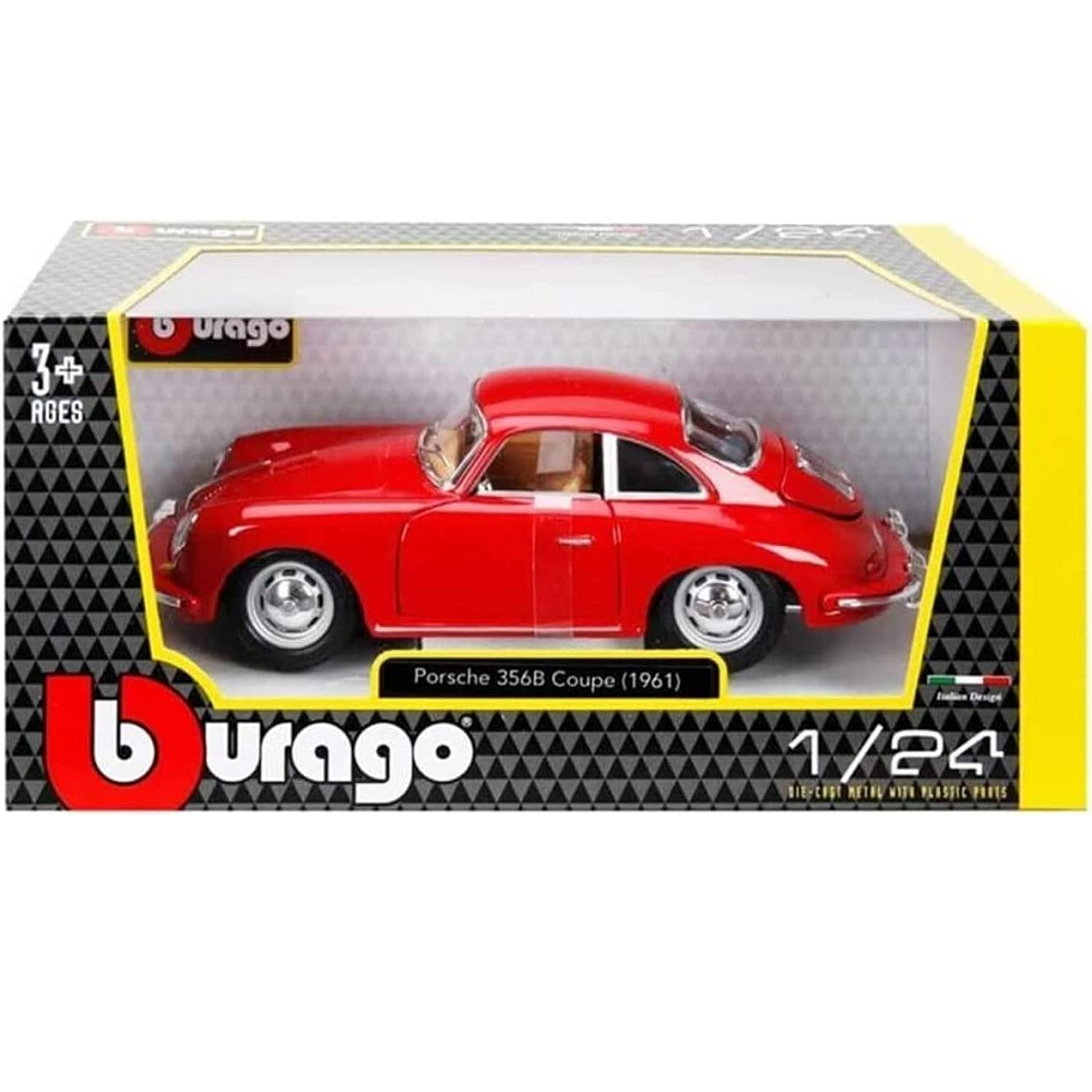 Porsche 356B Coupe 1961- 1/24 Die Cast Car - Bburago