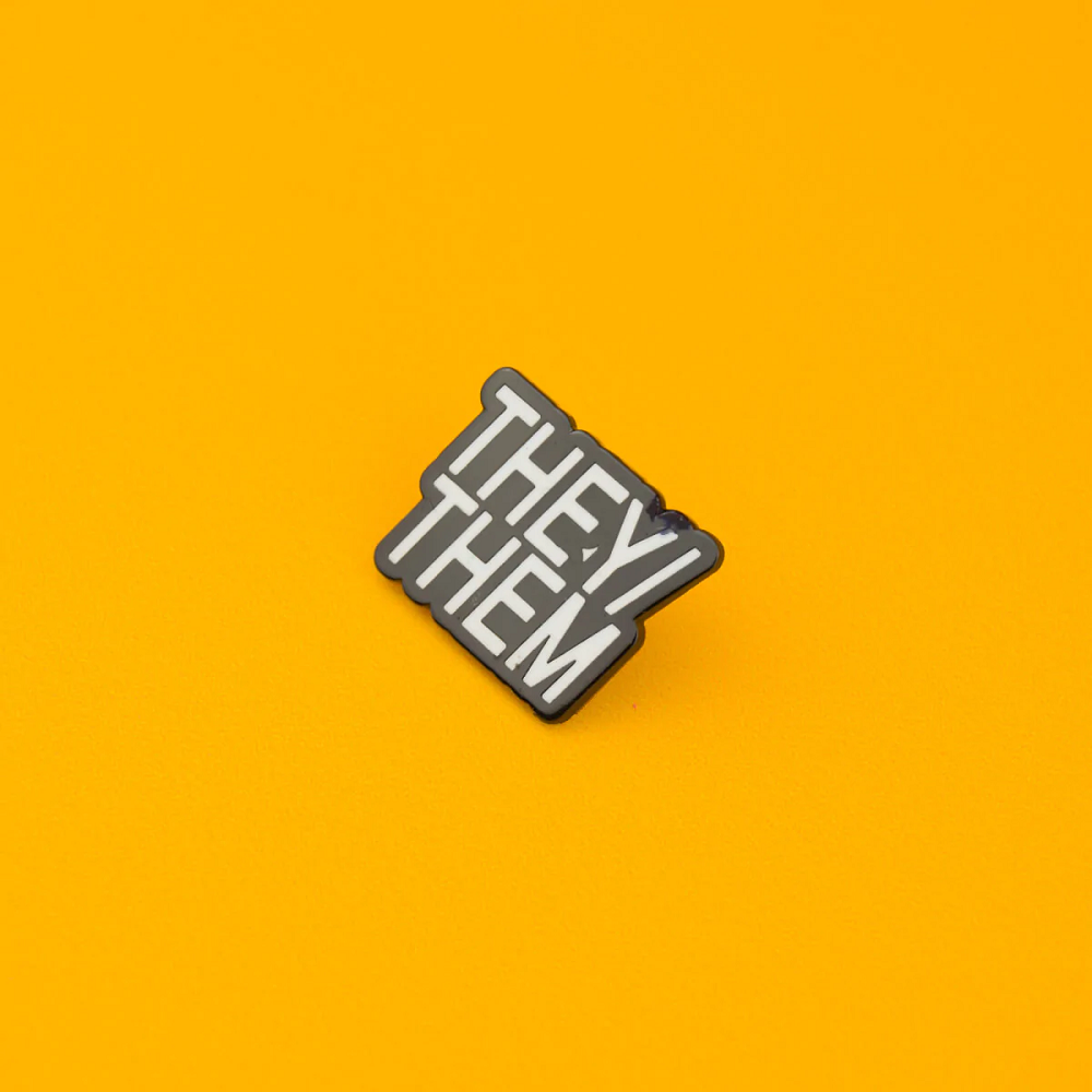 They/Them Enamel Pin Badge