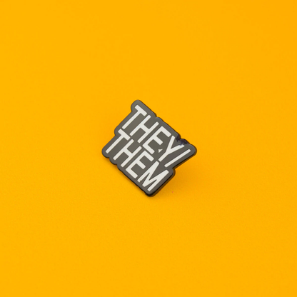 They/Them Enamel Pin Badge