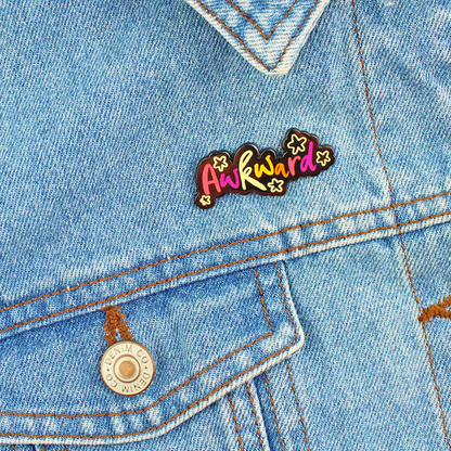 Awkward Enamel Pin Badge