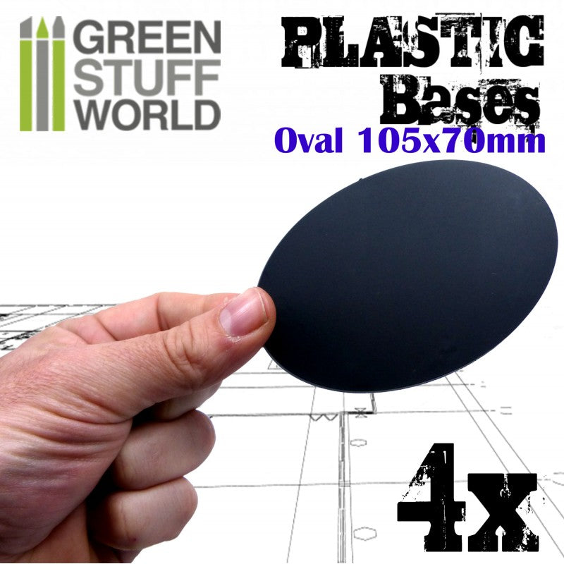 Plastic Bases - Oval Pill 105x70mm -9892- Green Stuff World