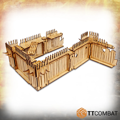 Palisade Walls Savage Domain MDF scenery by TT Combat