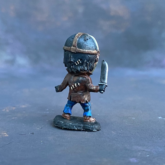 A metal Reaper Miniature Jake from the Bonesylvanian range hand painted by Mrs MLG