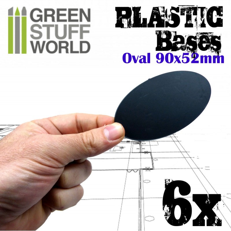 Plastic Bases - Oval Pill 90x52mm -9891- Green Stuff World