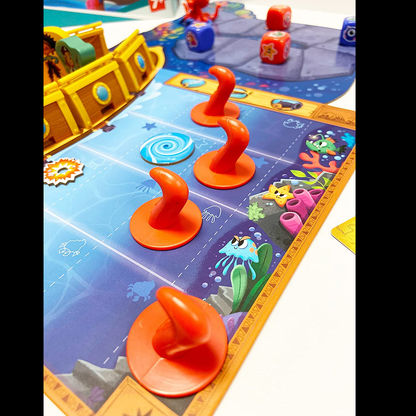 Kraken Attack board game, tentacles on the table