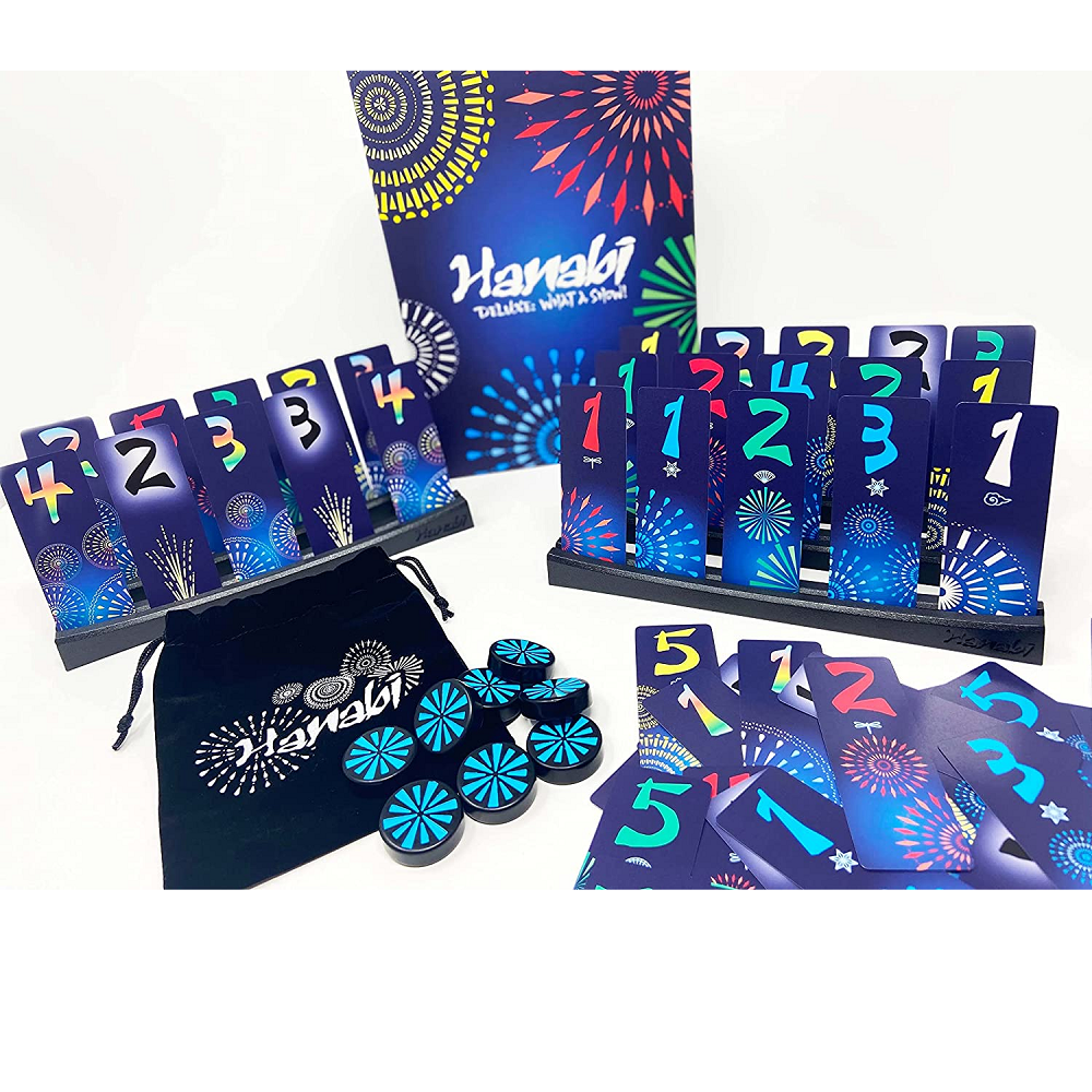 Hanabi Deluxe game set up 