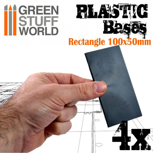 Plastic Base Rectangle 100x50mm ...