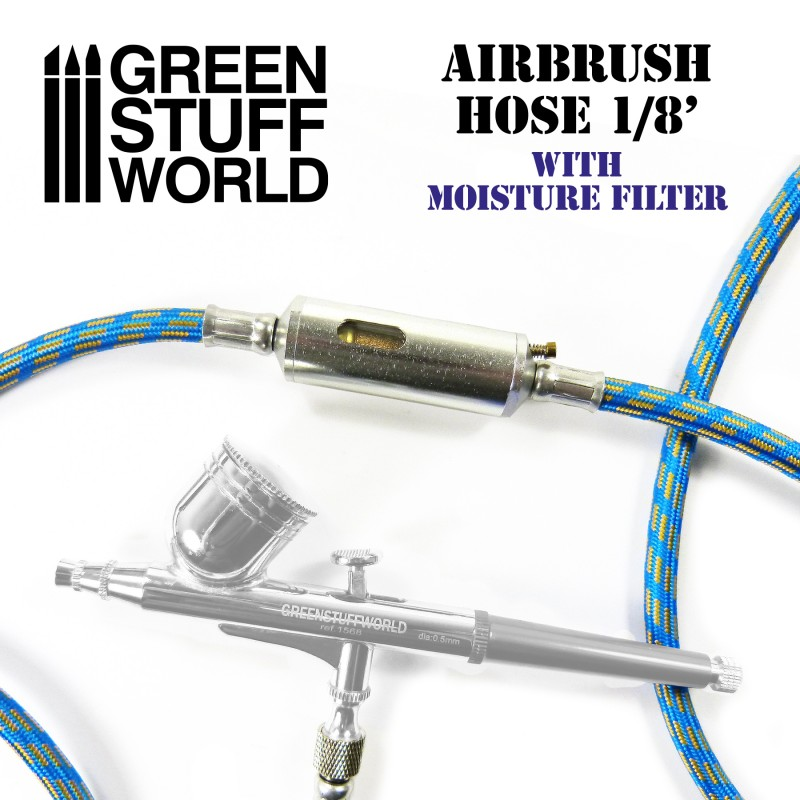 Airbrush Fabric Hose with Moisture Filter 1/8'- GSW