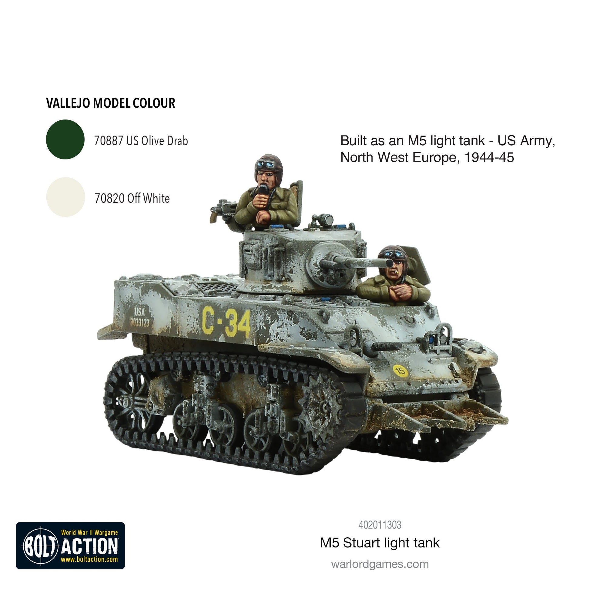 M5 Stuart Light Tank - Bolt Action