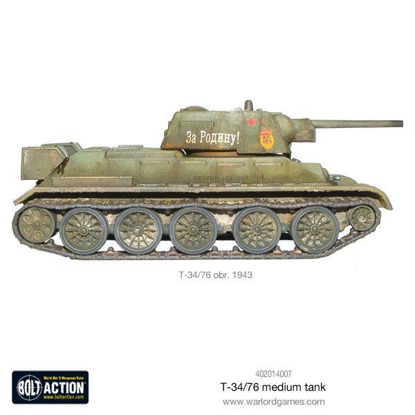 T34/76 Medium Tank - Soviet Union (Bolt Action)