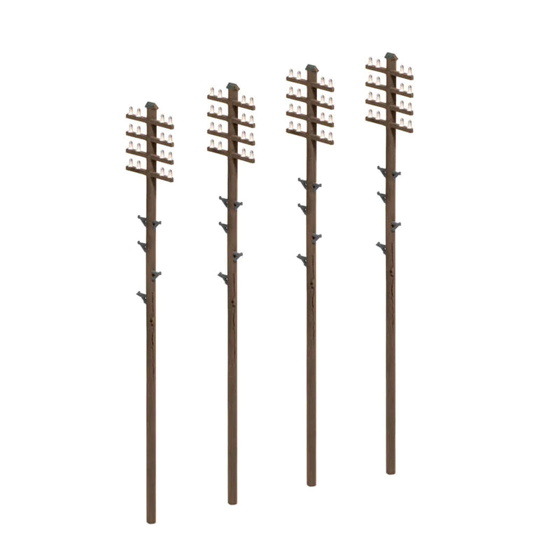 452 Telegraph Pole Set - OO/HO PECO Trackside Series