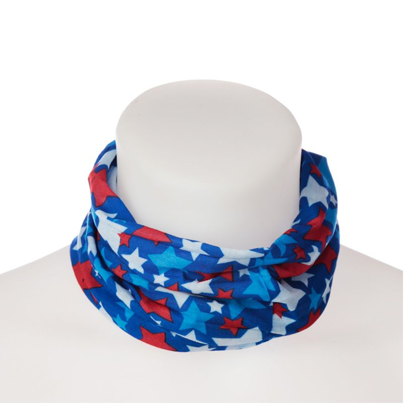 Blue, White & Red Stars Neck Scarf