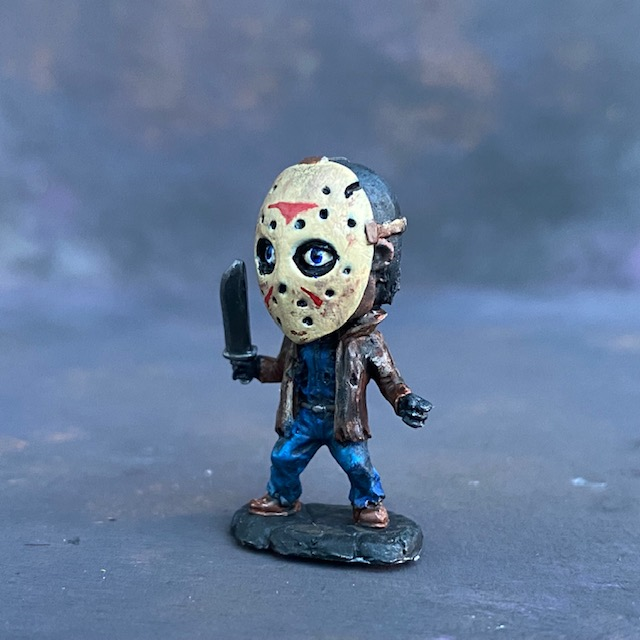 A metal Reaper Miniature Jake from the Bonesylvanian range hand painted by Mrs MLG