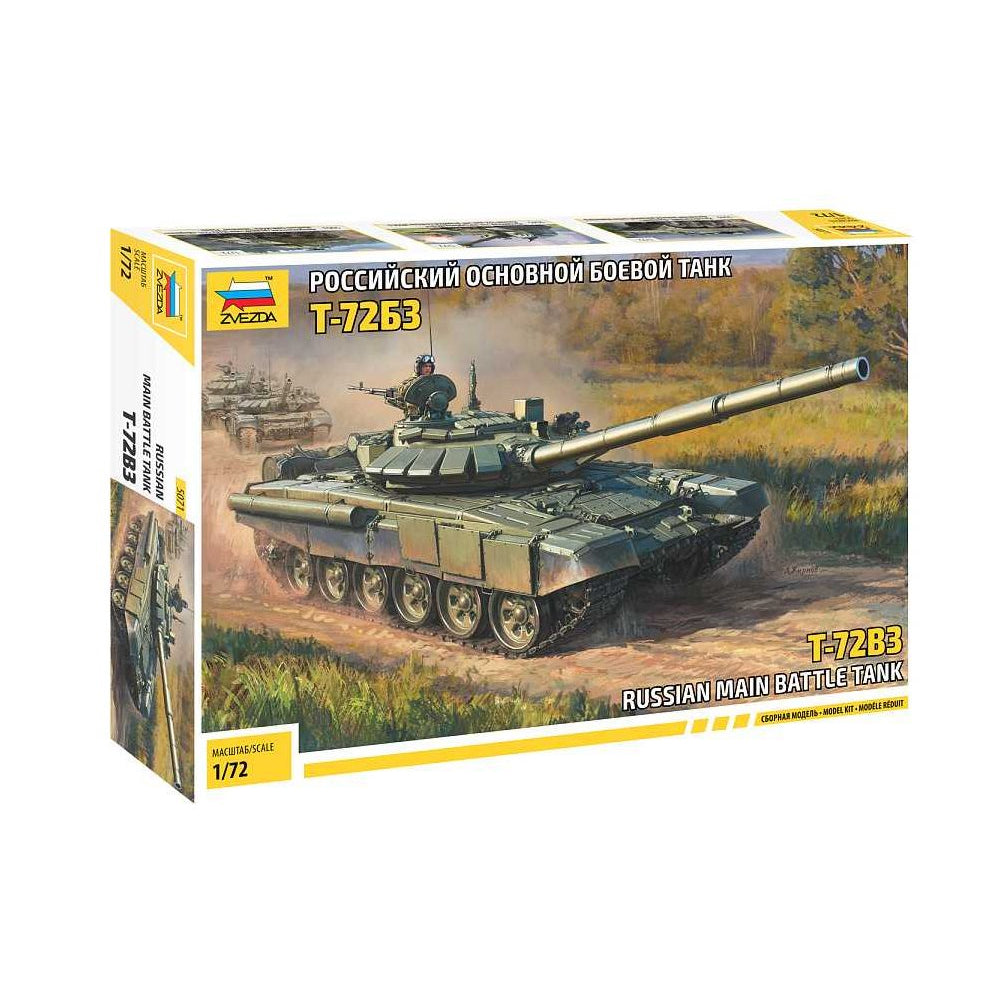 T-72B3 Russian Main Battle Tank - Zvezda 1/72 Scale Model