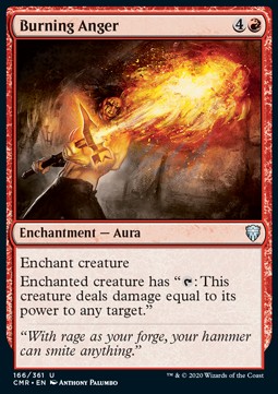 Burning Anger Foil & Non Foil Singles UK