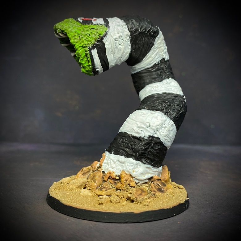 Prepainted Beetlejuice Style Sand Worm -MrsMLG